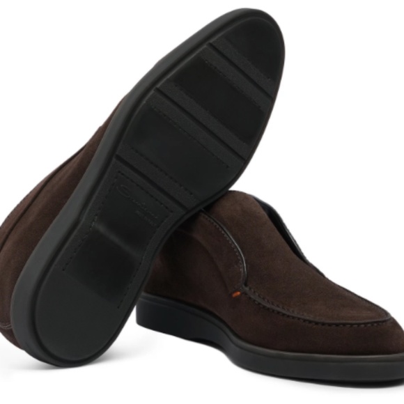 55% OFF SALE  NIB Santoni Men’s Dragon Desert Boot – Dark Brown Suede Bootie 9.5 main image 8